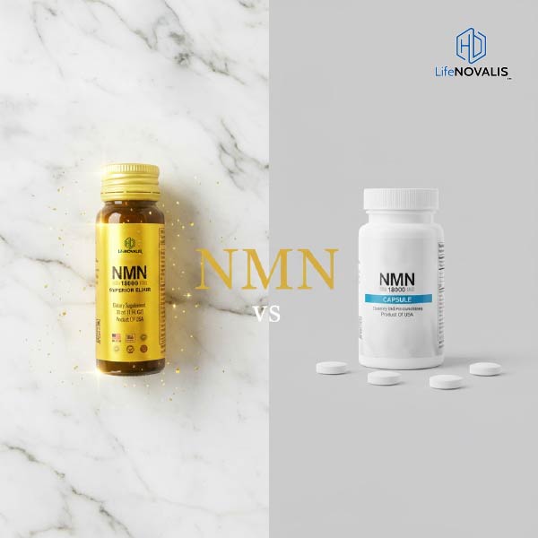 Comparison of NMN liquid and capsule forms
