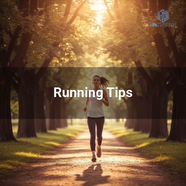 A motivational, high-resolution image of a runner in perfect form during sunrise, symbolizing guidance and mastery.